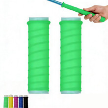 Fishing Rod Handle Grip Cover, Cold Shrink Silicone Rod Grip Sleeve, Anti-Slip Insulated Fishing Rod Handle Wrap, 5 Colors & 2 Length Options