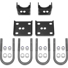 Truck Rear Axle Flip Kit 5" Drop C Notch Kit Shock Compatible With 1973-1987 Chevrolet C10 C15 GMC 1/2 Ton Truck Rear Lowering Flip Kit 7387CNF-K