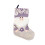 Lila personalisierter Weihnachtsstrumpf 45 cm 1