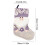 Lila personalisierter Weihnachtsstrumpf 45 cm 3