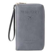 Multi-Function Passport Holder with Phone Pocket – Compatible with iPhone & Android – Holds Cards, Cash, Boarding Passes
