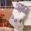 Lila personalisierter Weihnachtsstrumpf 45 cm 4