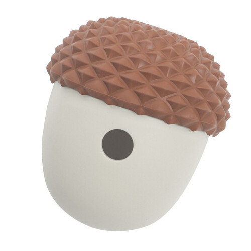 Silicone Treat Dispenser - Slow Feeder, Brown/Gray