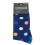 Blue Spotty Luxury Bamboo Men's Socks 1