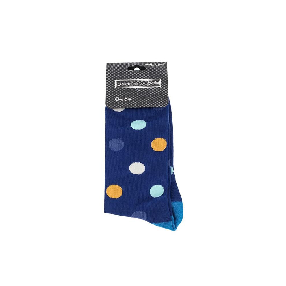 Kilts Wi Hae Spotty Luxury Bamboo Men's Socks Blue