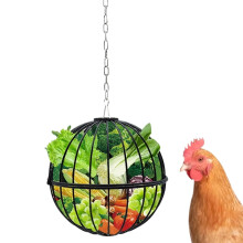 Adjustable Height Metal Chicken Feeder – Hangable for Coop, Cage, Outdoor; Compatible with Ducks, Quail, Goats, Horses, Deer & Livestock