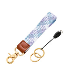 SGUANGHUI2PCS Chaveiro Elástico de Pulso – Cordão Trançado para Chaves, Crachás de Identificação, Cartões, Celular; Compatível com Chaves