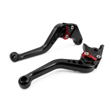 Short Brake and Clutch Levers for, Motorcycle levers-Black,Motorcycle short handle Suitable for MT07 MT09 2013-2021 MT07/Tracker MT09(15cn)