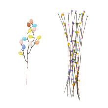 Juego de decoración de huevo de Pascua y flores verde1 pieza