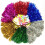 Pompon da cheerleader con manico a bastone in metallo, lamina e plastica 4