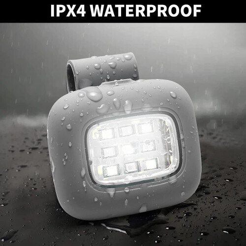 LED Safety Jogging Light Black 2 Pack Water Resistant 5