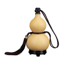 Gourde en bouteille d'eau, gourde naturelle, gourde ouverte, sculpture de gourde, petite gourde