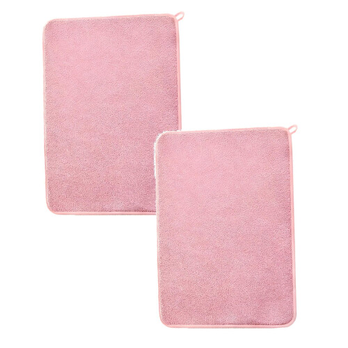 Tapete para secar louça em microfibra, pacote com 2 unidades, 60 x 45 cm (23,6 x 17,7 polegadas)