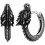 Viking Animal Huggie Hoops Rustfrit Stål 1 Par 1