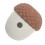 Silicone Treat Dispenser - Slow Feeder, Brown/Gray 13