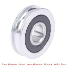 10*30*8mm U-groove Bearing Pulley With Grooved Non-Standard Concave Wheel Guide Wheel For 5mm Diameter Wire Pope/Track