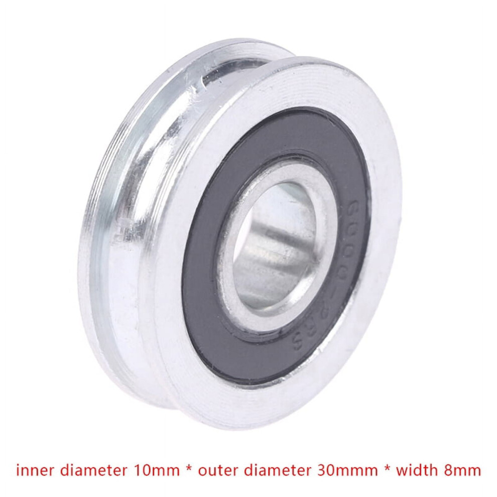 10*30*8Mm U-Groove Bearing Pulley With Grooved Non-Standard Concave Wheel Guide Wheel For 5Mm Diameter Wire Pope/Track 9071309031188