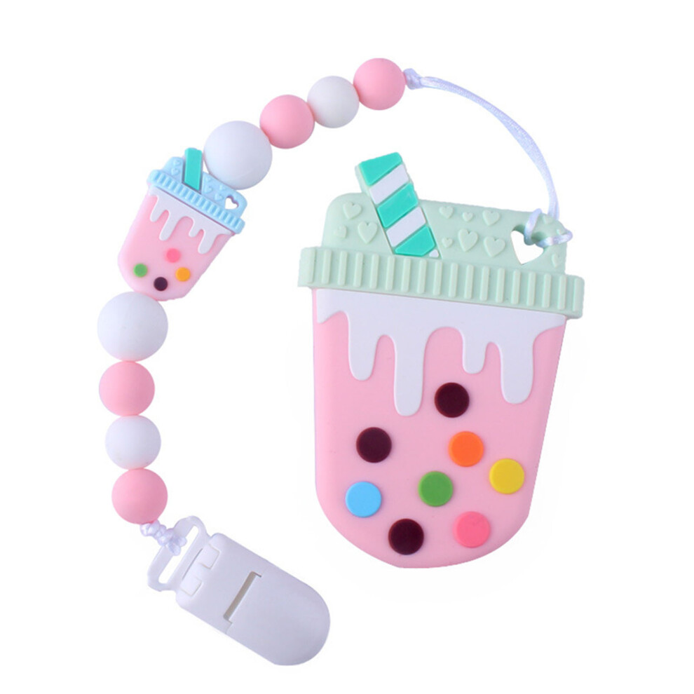 Roc-Electron (Pink) Safe Silicone Pacifier Chain For Babies (50 Chars)