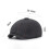 Tidningshatt för män Ullblandad Tweed Flat Cap Svart 2