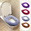 Housse de siège de toilette moelleuse avec fermeture éclair (1 pièce) 1