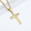 Collana con croce in argento sterling 925 e zircone 5