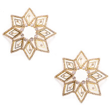 Adesivos para mamilos com strass e cristais para mulheres