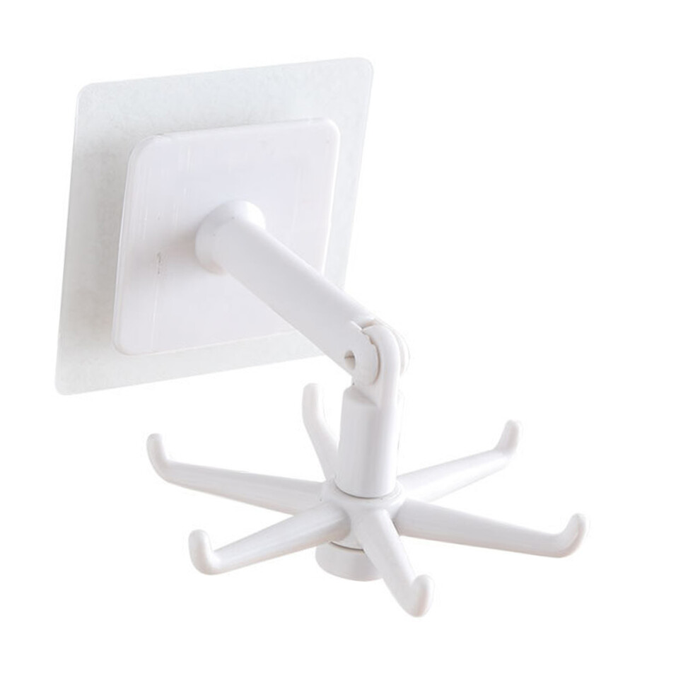 Abs Swivel Wall Hook, 360 Rotating, 7X7.5cm, White 8781391187045