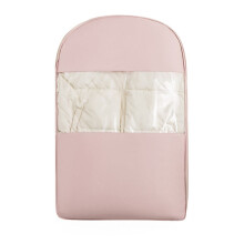 Peach Down Jacket Storage Bag – Compressible Hanging Garment Bag for Closet, Compatible with Wardrobe, Transparent, 35"