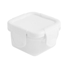 Recipientes cuadrados para alimentos sin BPA con tapas ventiladas, paquete de 4