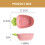 Pink Ceramic Carrot Bowl Easter Decorative Fruit Holder 2