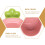 Pink Ceramic Carrot Bowl Easter Decorative Fruit Holder 4