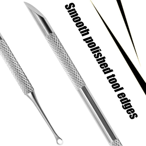 1 Stainless Steel Cuticle Pusher 2