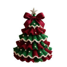 5" DIY Crochet Ornament Kit with Yarn for Beginners – Christmas Tree Decor Doll Hanging Ornaments, 1/2/3/4/5PCS