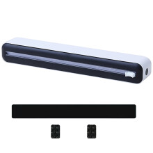 Adjustable Plastic Wrap Dispenser with Slide Cutter Cling Wrap Cutter Storage Organizers Kitchen Accessories
