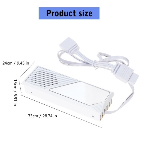 Advanced 2280 Heat Dissipation ARGB Cooling Solution for Stable Data Transfer and Motherboards Protections 2