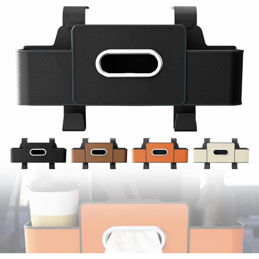 3-In-1 Car Backseat Organizer With Cup Holder, Tissue Box, Trash Bin & Hooks Â Compatible With Most Vehicles 9083649312360