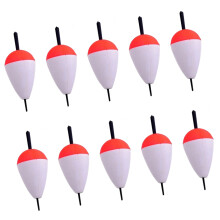 10Pcs Foam Fishing Float Bobber Hard Foam Buoys Sea Rock Fishing Striking Float Fishing Accessories Easy to Use