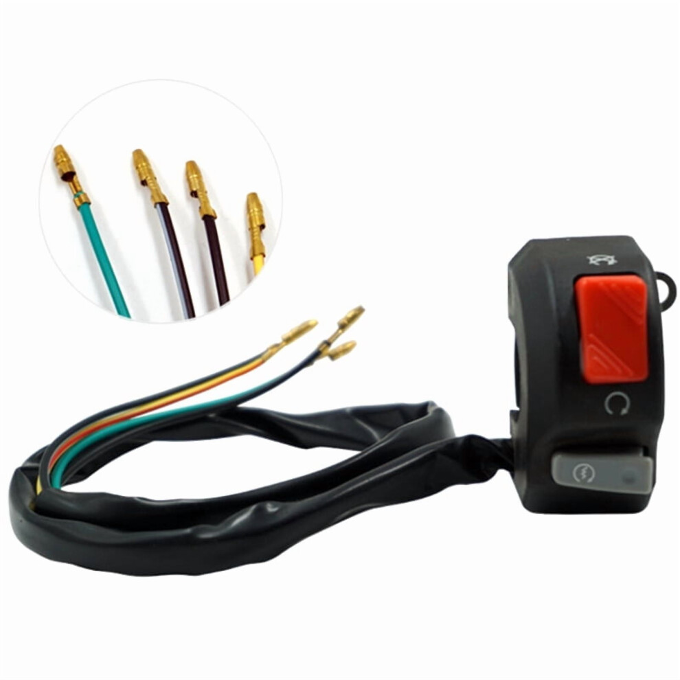 Motorcycle Switch Universal 7/8Inch Handlebar Fog Hedlight Horn Start Kill Switch On Off Button 12V For Atv Scooters Snowmobile 9083649312414