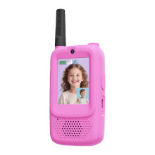 Walkie-talkies infantis com câmera e modificador de voz.