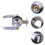 YEAHIBABY home door locks Door Handle Lock Silver Adults Interior Locking Doors 1 Set 1