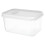 ACDANC Clear Plastic Bread Box with Lid - Rectangular Loaf Storage Container 1