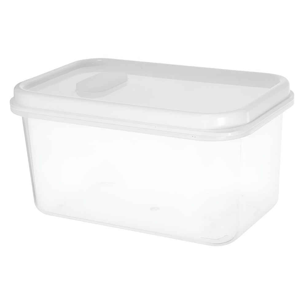 Clear plastic bread box rectangular with lid