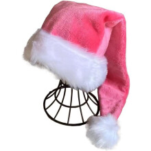 Luxe kerstmuts voor volwassenen voor een kleurrijke kerst. Verkrijgbare kleuren: zwart, groen, blauw, roze, rood.