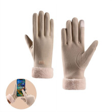 1 paar thermische touchscreen fietshandschoenen voor dames, warme winterfietshandschoenen voor buitenactiviteiten