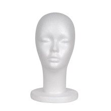 Female mannequin head model with neck for wig hat glasses