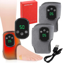 Emsense lábmasszírozó neuropátiára, 3 az 1-ben hordozható vezeték nélküli, 3 rezgési mód, 5 hőszint, fűtött bokapánt talpi fasciitis