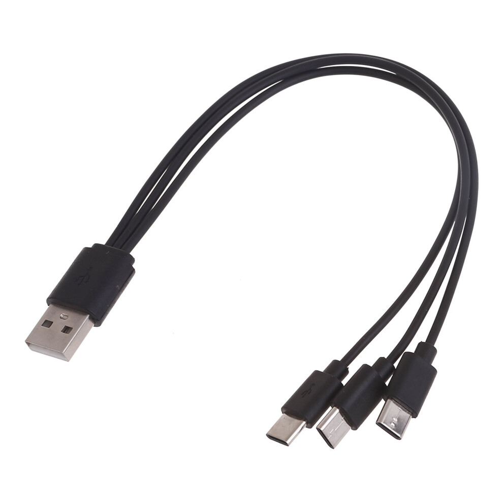 Multi Charging Cable Usb C Splitter Cable 3 4 In 1 Fast Charging Cord With 3 4 Type-C Male Port For Phone Tablet 9425574125361