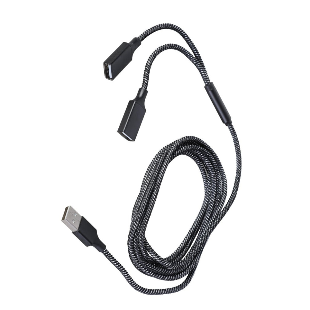 Yiemeen Usb2.0 Splitter Cable 1 In 2 Out Double Female Port Expansion For Data Transfer 9425574125347