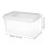 ACDANC Clear Plastic Bread Box with Lid - Rectangular Loaf Storage Container 2