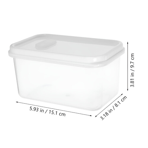 ACDANC Clear Plastic Bread Box with Lid - Rectangular Loaf Storage Container 1